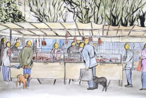 Le marché du boucher